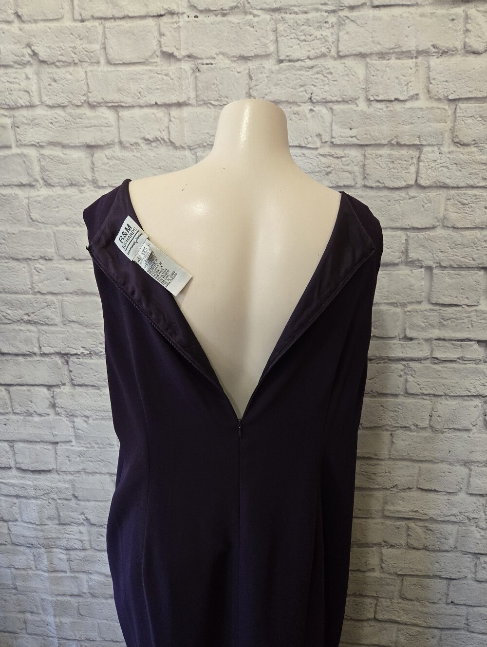 💜 R&M Richards Purple Formal Dress & Sheer Jacket Set – Size 22WP - Picture 11 of 13